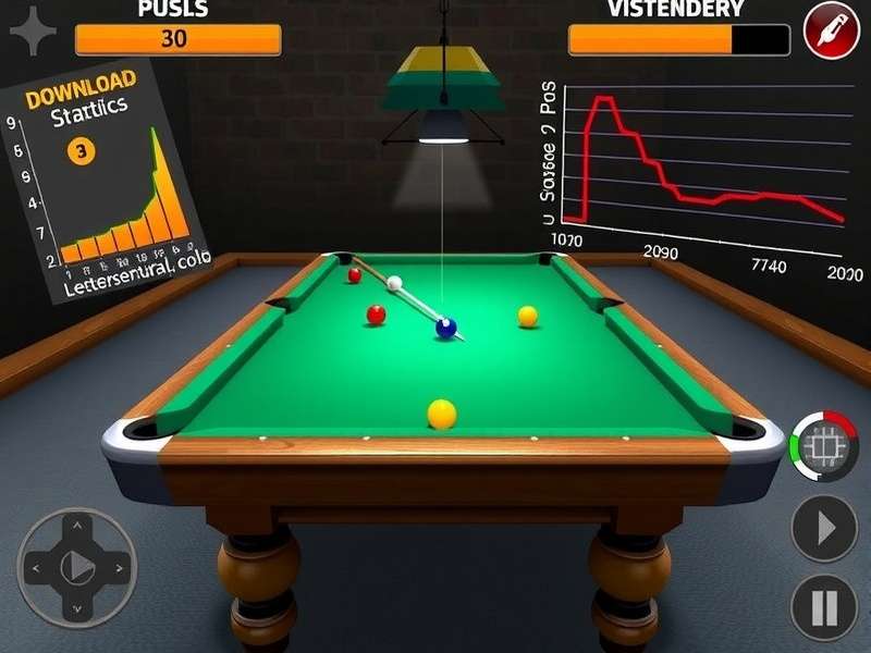 Indian Pool Champ download statistics graph showing growth over time